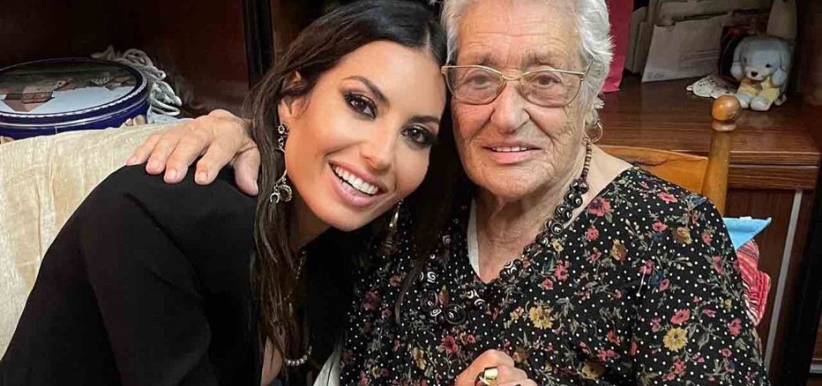 Elisabetta Gregoraci con la nonna