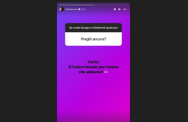 Cristina Scuccia, e la risposta ai fan su Instagram