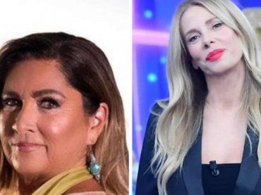 Alessia Marcuzzi pronta per il gran finale di “Boomerissima”, in studio Romina Power