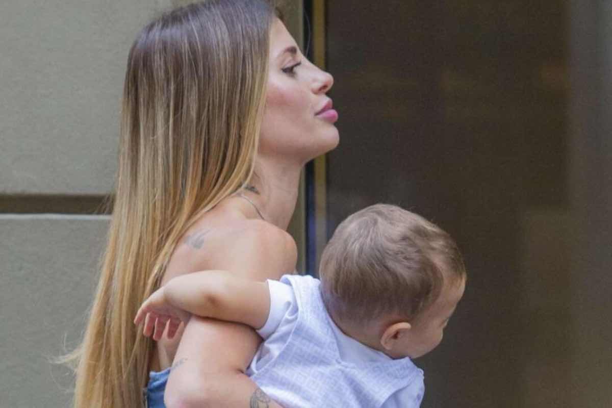 Chiara Nasti con il figlio