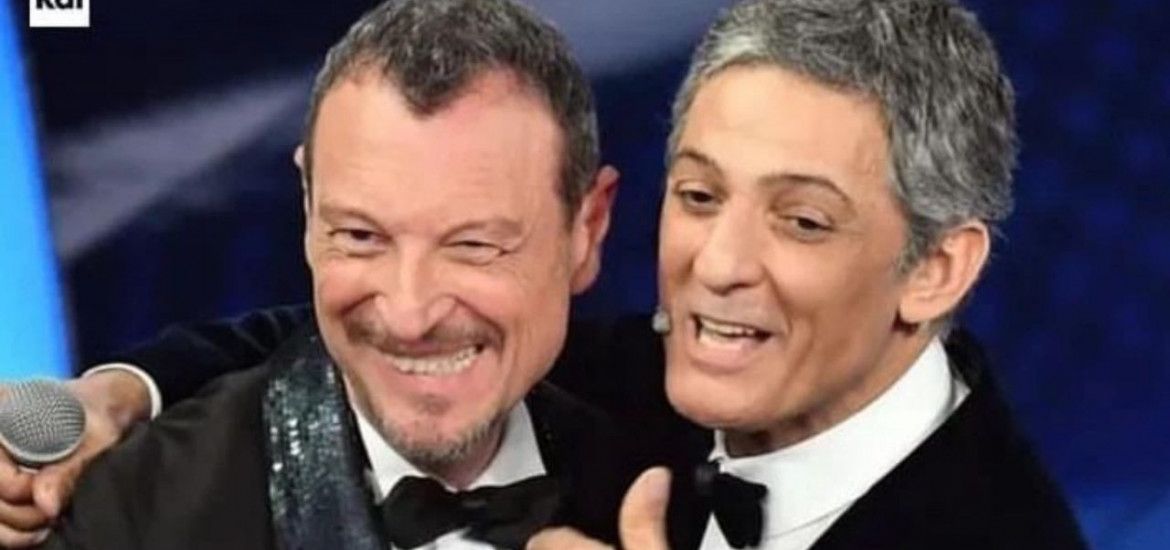 Fiorello e Amadeus a Sanremo