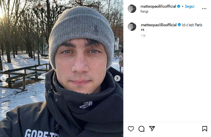 Matteo Paolillo su IG