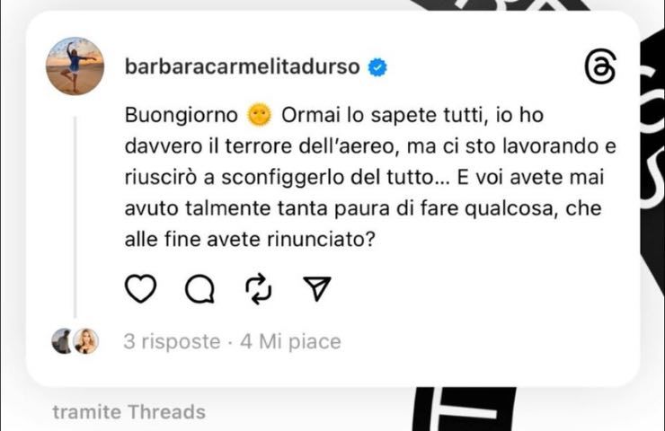 Threads Barbara D'Urso 