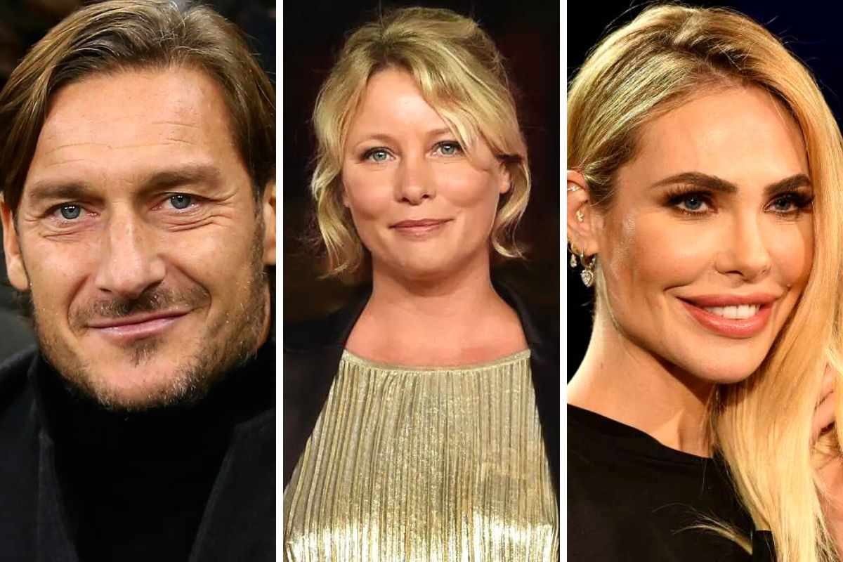 Totti, Ilary Blasi e Flavia Vento