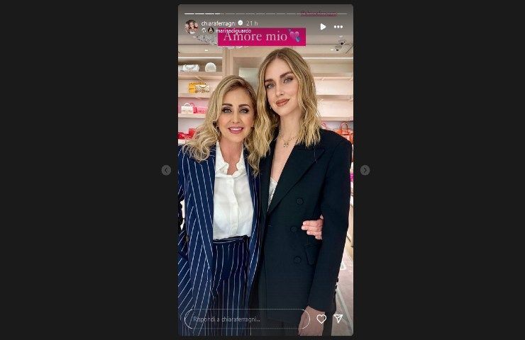 Chiara Ferragni con la mamma Marina Di Guardo.