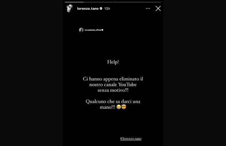 Lucrezia Lando e Lorenzo Tano storia IG appello aiuto