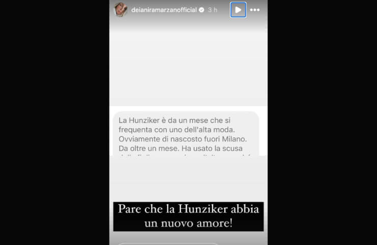 Storia IG di Deianira Marzano: Michelle Hunziker ha un nuovo amore.