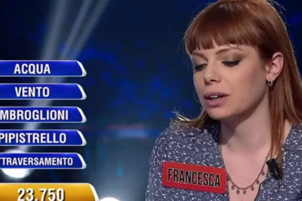 Francesca, concorrente de L'Eredità.