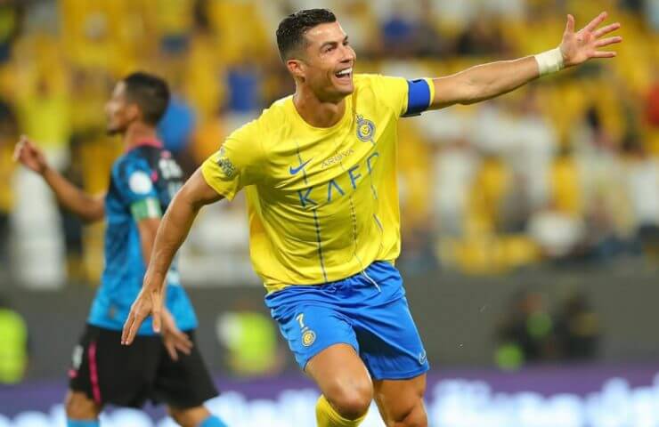 Cristiano Ronaldo in campo.