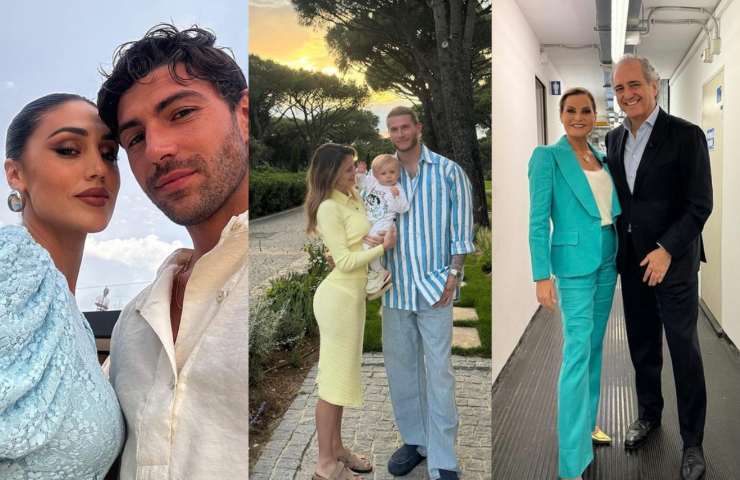 I matrimoni Vip dell'estate 2024: Cecilia Rodriguez e Ignazio Moser, Diletta Leotta e Loris Karius, Simona Ventura e Giovanni Terzi.