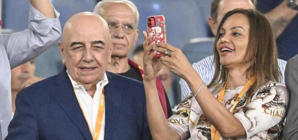 Adriano Galliani ed Helga Costa.