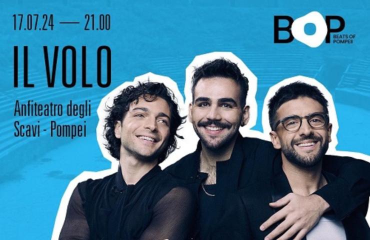 Locandina del Volo in concerto a Pompei.