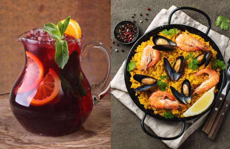 Sangria e paella