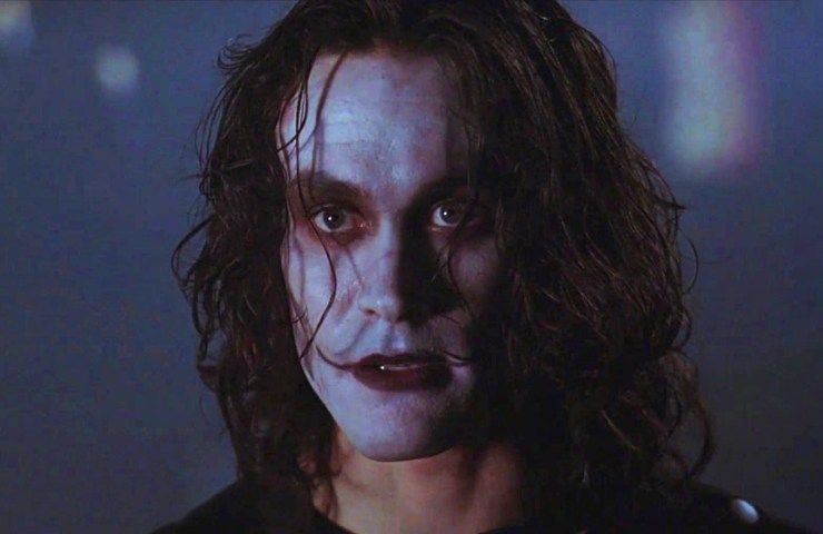 Brandon Lee in "The Crow".