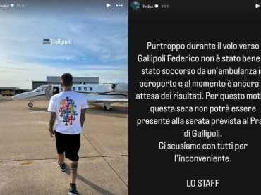 Come sta Fedez dopo il malore in volo verso la Puglia