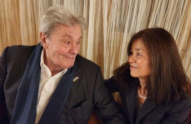 Alain Delon e Hiromi Rollin.