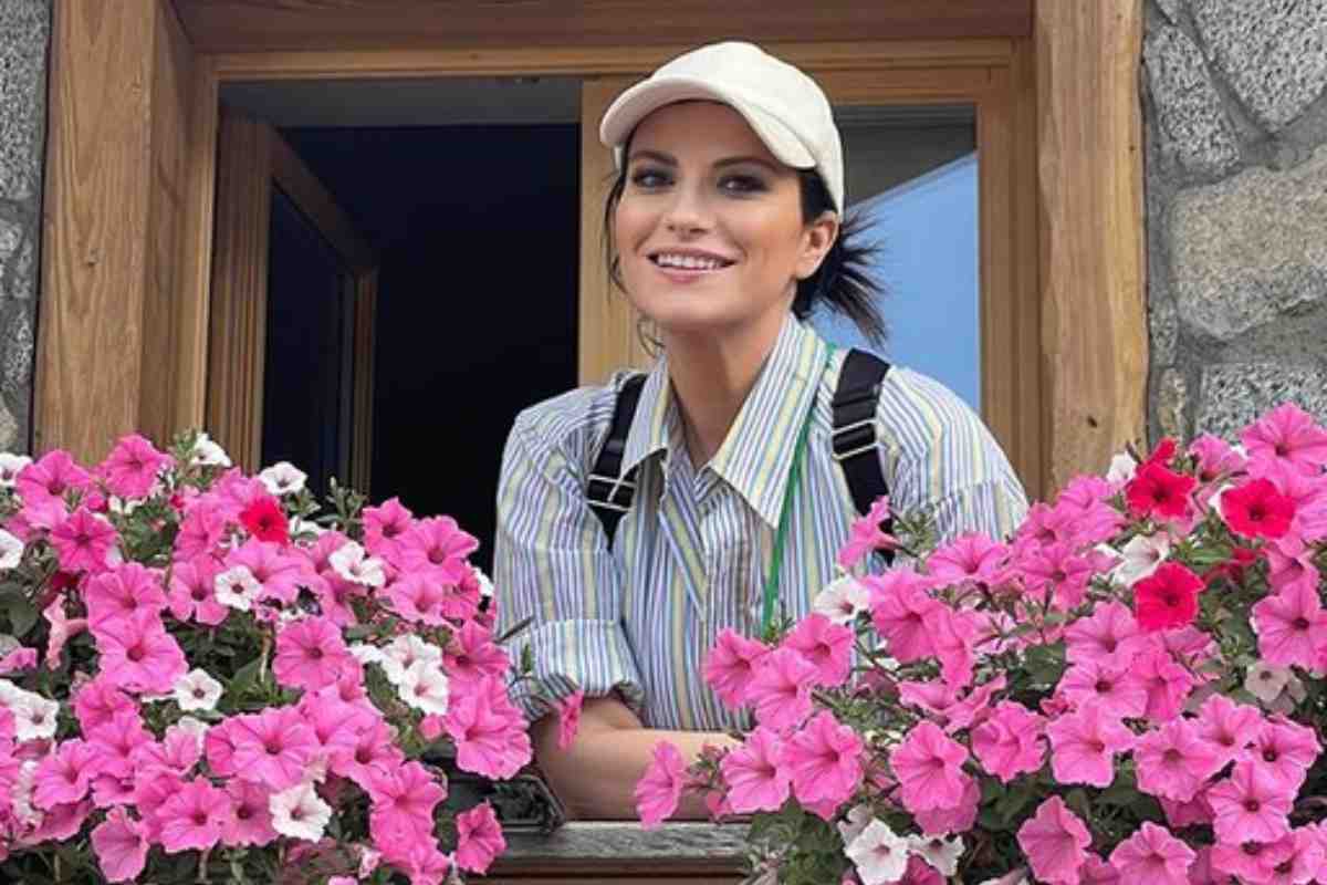 Laura Pausini in vacanza in Trentino.