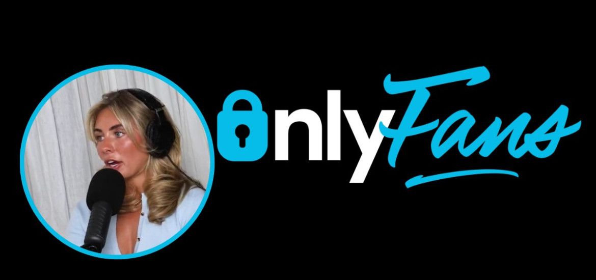 Logo OnlyFans. Nel cerchio: Bonnie Blue.