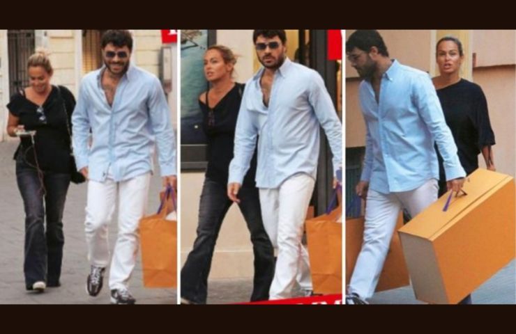 Sonia Bruganelli e Angelo Madonia fanno shopping a Roma.