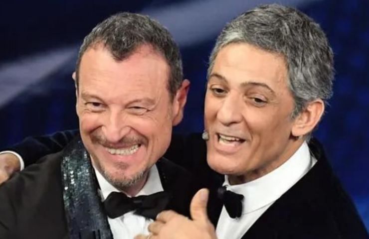 Fiorello and Amadeus together 