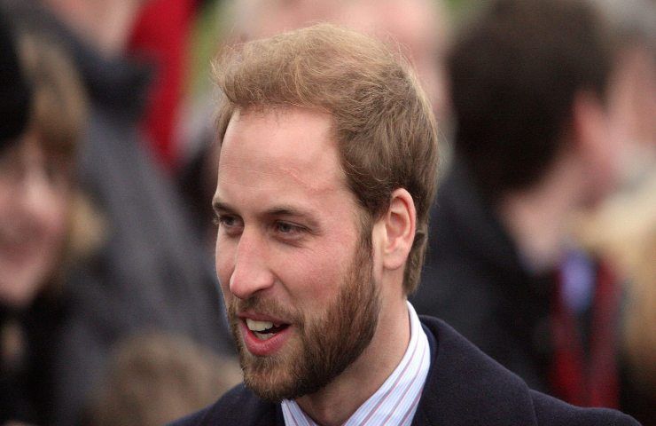 Il Principe William con la barba nel 2008.