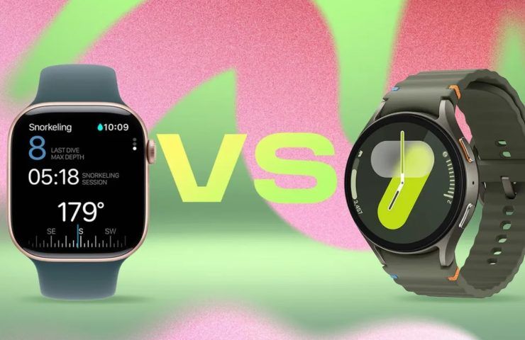 Smartwatch Apple e Samsung. 